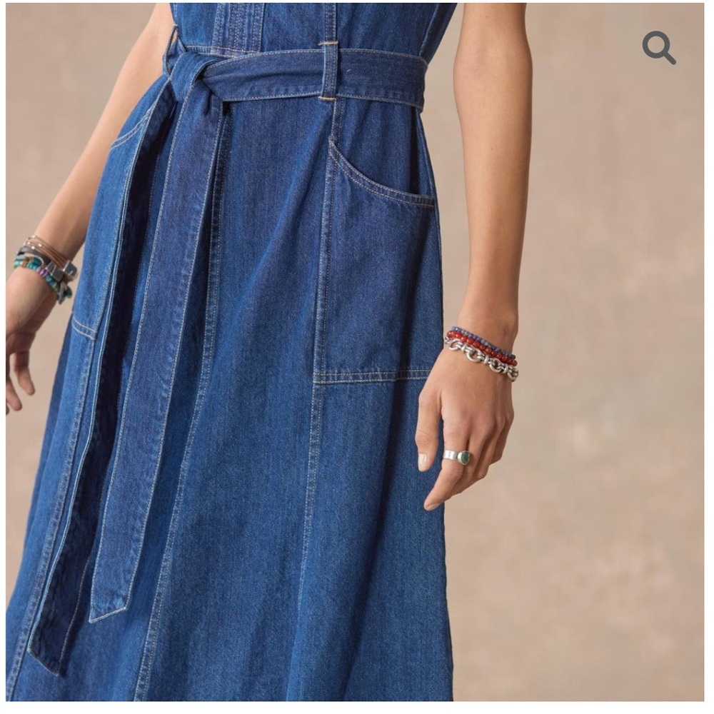Sundance Living Poppy Denim Dress midi black - Picture 4 of 7